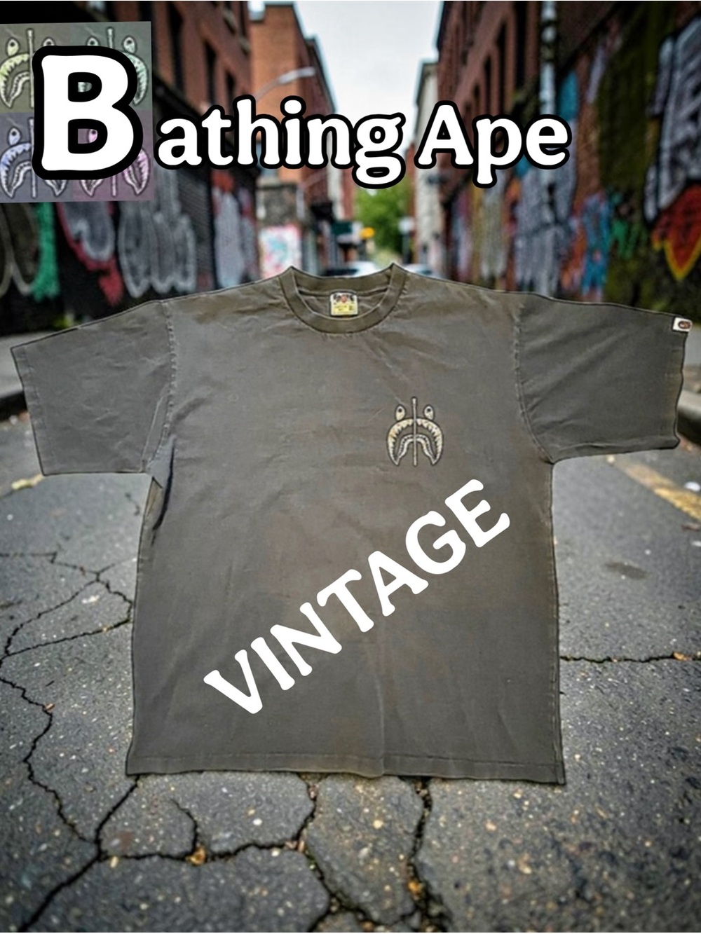 Vintage BAPE, A Bathing Ape Mens Navy Blue Mens XL 💙GUC💙